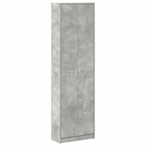 vidaXL Ormarić Betonski sivi 55 x 25 x 189 cm Konstruirano drvo