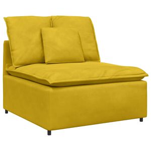 vidaXL Modularna sofa s jastucima žuta 100 cm