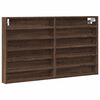 vidaXL Vitrina boja smeđeg hrasta 100x8,5x58 cm od konstruiranog drva