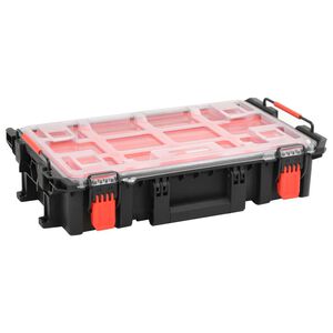 vidaXL Prijenosni kovčeg crni 55,5x34,5x13,5 cm od PP-a