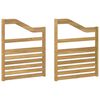 vidaXL Modul naslona za ruke 2 pcs Bijela 59 x 4 x 73 cm