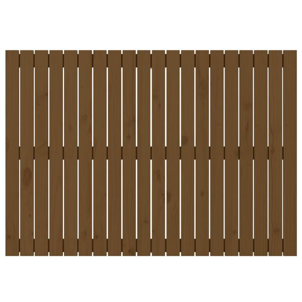 vidaXL Uzglavlje za krevet boja meda 127,5x3x90 cm masivna borovina
