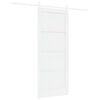vidaXL Klizna vrata 83 x 202 cm Masivna borovina Bijela