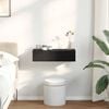 vidaXL Zidna polica s ladicama crna 60x26,5x15 cm izrađeno drvo