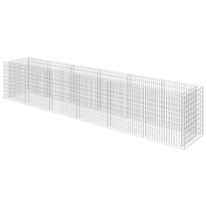 vidaXL Gabionska sadilica od pocinčanog čelika 540 x 90 x 100 cm