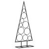vidaXL Metalno ukrasno božićno drvce crno 90 cm