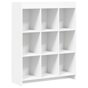 vidaXL Police za knjige Bijela 87,5 x 30 x 111 cm Konstruirano drvo