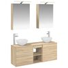 vidaXL Set ormarića za kupaonicu 5 pcs Hrast sonoma 50 x 14,5 x 70 cm