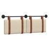 vidaXL Držeće uzglavlje Zidne Krema 130 x 55 x 5 cm Antikni PU