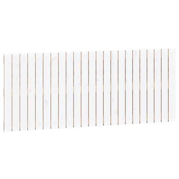 vidaXL Zidno uzglavlje bijelo 147x3x60 cm od masivne borovine
