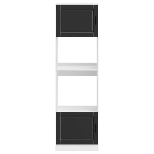 vidaXL Ormari za pećnicu 2 kom Porto crni od konstruiranog drva