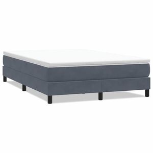 vidaXL Box Spring krevet bez madraca tamno sivi 160x210 cm samt
