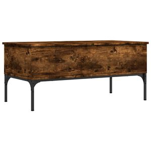 vidaXL Stolić za kavu boja hrasta 100x50x45 cm od drva i metala