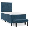 vidaXL Box spring krevet s madracem tamnoplavi 80 x 200 cm bar&scaron;unasti