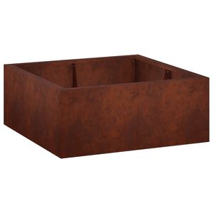 vidaXL Zid za zadržavanje 4 kom. 100 x 100 x 40 cm Otporni čelik Rđa
