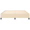 vidaXL Okvir za krevet bez madraca krem 160x200 cm od tkanine