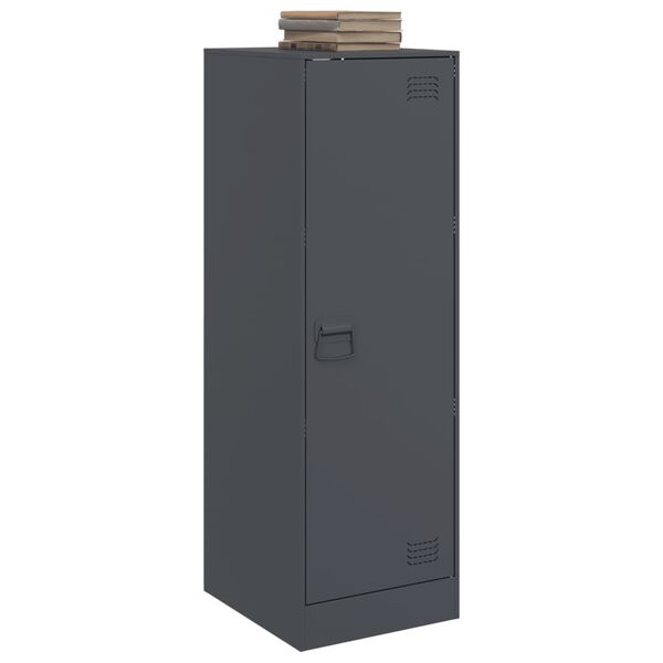 vidaXL Komoda antracit 34,5 x 39 x 107 cm čelična