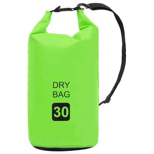 vidaXL Suha torba zelena 30 L PVC