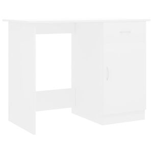 vidaXL Radni stol bijeli 100 x 50 x 76 cm od konstruiranog drva