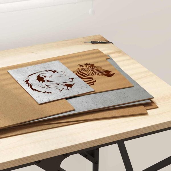 vidaXL Dekor Paneli 12 pcs Betonski sivi 30 x 42 x 0.27 cm