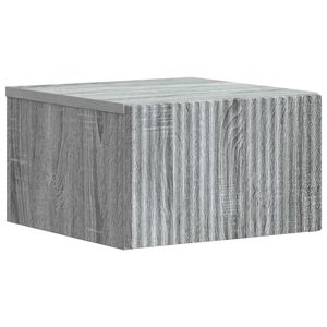 vidaXL Noćni ormarić za montažu na zid Siva sonoma 33 x 34,5 x 20 cm