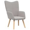 vidaXL fotelja Svijetlo siva 62 x 67 x 95,5 cm Sherpa Tkanina