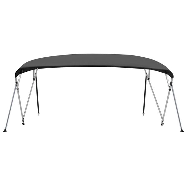 vidaXL Tenda bimini s 4 luka antracit 243 x (230 - 244) x 137 cm