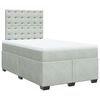 vidaXL Box spring krevet s madracem svjetlosivi 120x200 cm bar&scaron;unasti