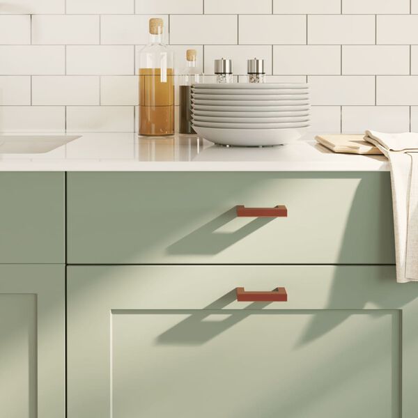 vidaXL Ručke za ormarić 10 kom brončane 64 mm od nehrđajućeg čelika