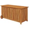 vidaXL Vrtna kutija za pohranu s kotačima 113x50x58 cm od drva bagrema