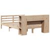 vidaXL Krevet s regalom za knjige bez madraca 140x200 cm od borovine