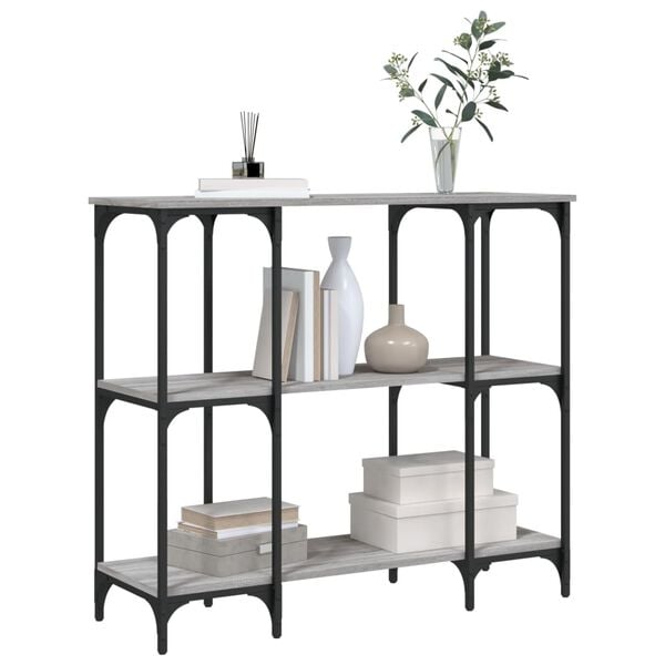 vidaXL Konzolni stol boja hrasta sonome 102x35x90 cm konstruirano drvo