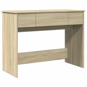 vidaXL Toaletni stolić s ogledalom boja hrasta sonome 100x45x76 cm
