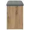 vidaXL Klupa za cipele obrtnički hrast 82x32x45,5 cm izrađeno drvo