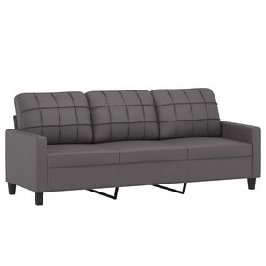 vidaXL Trosjed siva 180 cm od umjetne kože
