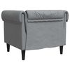 vidaXL Chesterfield sofa stolica Svjetlosiva 78.5 x 74.5 x 74.5 cm