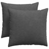 vidaXL Jastučići za sofu 2 pcs Tamno siva 45 x 45 cm Kordura tekstil