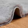vidaXL Faux Rabbit Fur Rug Olite Siva &Oslash; 200 cm Poliester