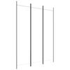 vidaXL Sobna pregrada s 3 panela bijela 150 x 200 cm od tkanine