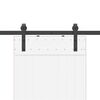 vidaXL Pribor za klizna vrata 213,5 cm čelični crni