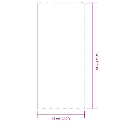 vidaXL Krovni paneli 36 kom od čelika obloženog prahom sivi 80 x 36 cm