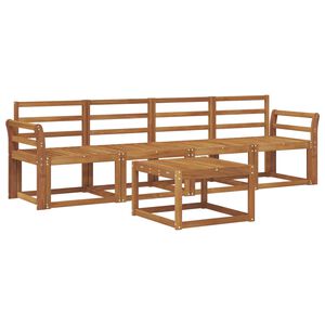 vidaXL Set vanjskih sofa 5 pcs Prirodna