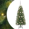vidaXL Umjetno božićno drvce s stalakom Zelena 120 cm PE i PVC