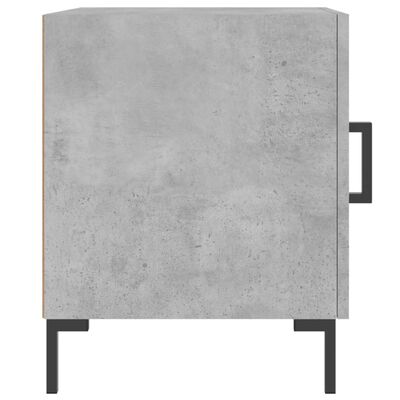 vidaXL Noćni ormarić siva boja betona 40x40x50 cm konstruirano drvo