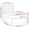 vidaXL Box spring krevet s madracem tamnosivi 80 x 200 cm bar&scaron;unasti