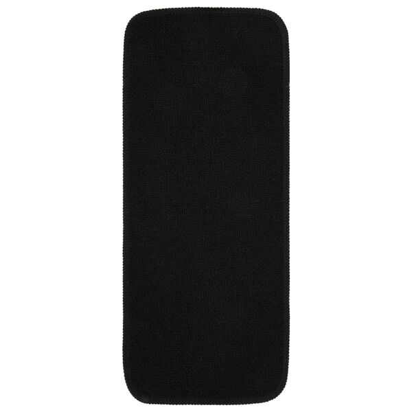 vidaXL Protuklizni otirači za stepenice 15 kom 60x25cm crni pravokutni