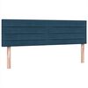 vidaXL Box Spring krevet s madracem tamnoplavi 140x220 cm bar&scaron;un