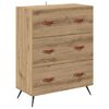vidaXL Highboard Umjetnički hrast 69,5 x 34 x 180 cm Konstruirano drvo