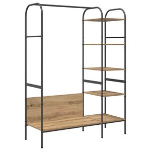 vidaXL Stalak za odjeću Bež 120 x 44 x 160 cm Konstruirano drvo