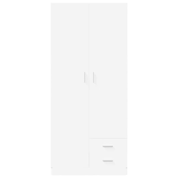 vidaXL Ormar bijeli 80 x 52 x 180 cm od konstruiranog drva